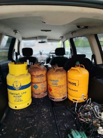 5 Gas bottles for sale