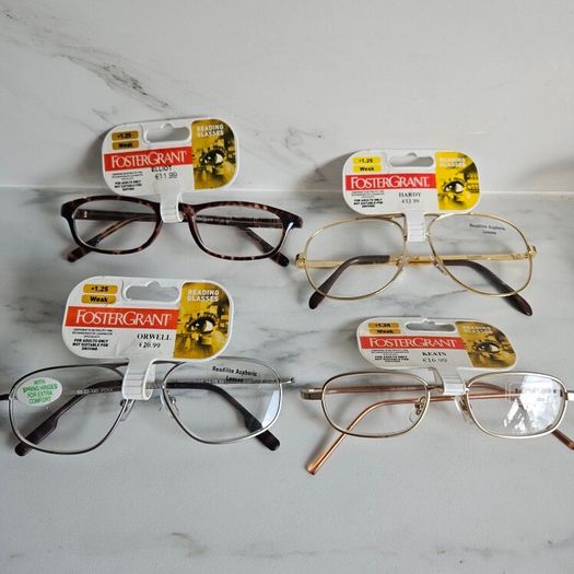 Foster Grant prescription reading glasses lenses +1.25 4 for 15 euro new
