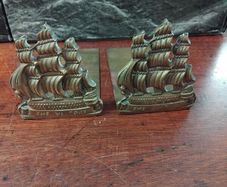 Vintage Brass book ends