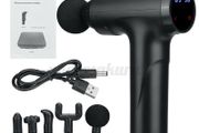 Massage Gun with LCD display and 6 heads.