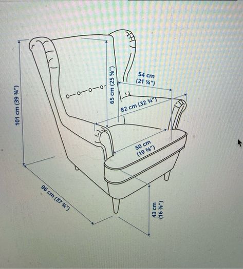 Wing Chair and Footstool