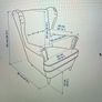 Wing Chair and Footstool Image 3