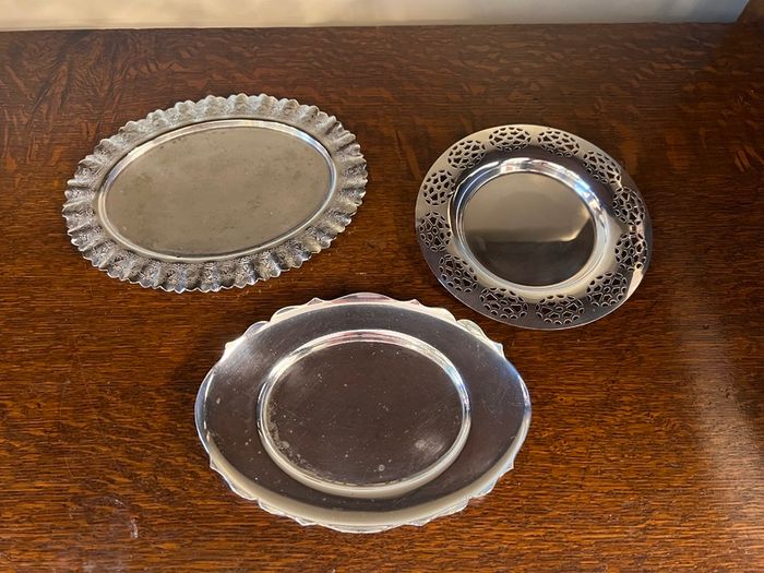 Trio of Vintage EPNS Trays
