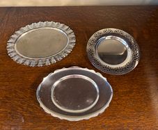 Trio of Vintage EPNS Trays