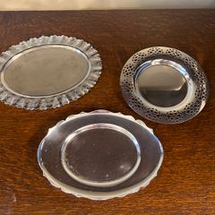 Trio of Vintage EPNS Trays
