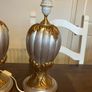 Two large table lamps - Gold & Silver Image 2
