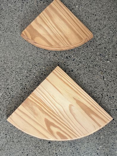 Corner shelves