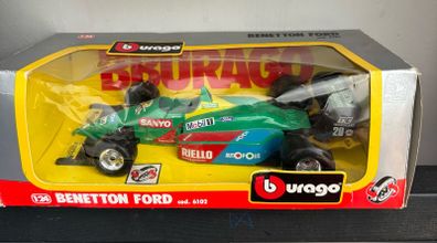Burago Cod 6102 Die-cast 1:24 Scale Benetton Ford Racing Car