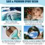 Epoxy Resin Kit for Beginners, 474ml Crystal Clear Resin Starter Kits with Moulds, Pigments, Mica Powder, Gold Leaf, Resin Kit for Coaster Jewelry Tray Coating and Casting (FREE POSTAGE) Image 6