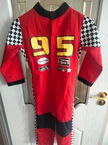 Kids racing driver costume with cap