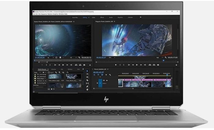 HP ZBook Studio X360 G5 Workstation Gaming Laptop 4K UHD 32GB RAM 500GB NVMe 2-in-1 Touchscreen i7-8850H 8 Cores Nvidia Quadro P2000 4GB Win 11 Pro