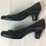 Areosoles Ladies Black Mid Heel Court Shoes Size 8 Unworn Image 9