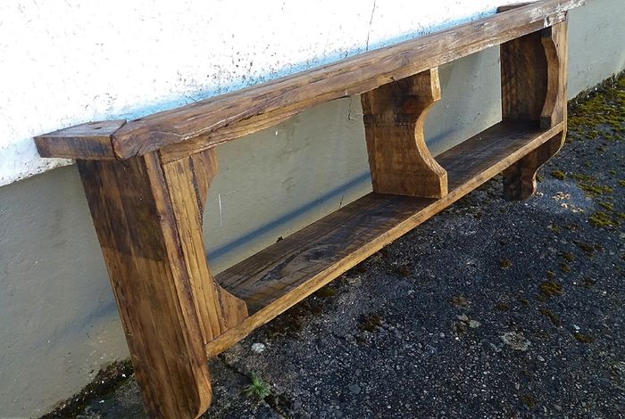 Rustic Country Cubby Box floating shelf.