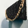 Zara Quilted Shoulder Bag With Chain Image 2