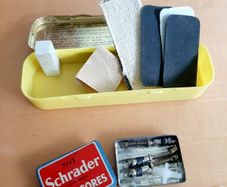 Dunlop cycle repair/Schrader tins