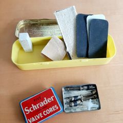 Dunlop cycle repair/Schrader tins