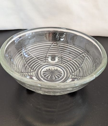 Vintage Clear Pressed Glass Footed Dessert Bowls Set of 8 Retro Sundae Dishes