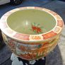 1970s Large Chinese Porcelain Fishbowl/ Planter Image 9