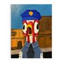 Police Chicken Original Acrylic Painting Image 3