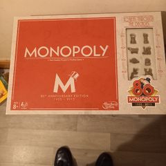 Board Games 80th Anniversary  Edition  Monopoly.  Also Game Of Thrones....  And   Tv Show Friends Monopolyfri