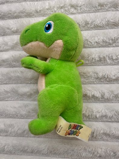 Dinky Dinos Green Dinosaur Plush Soft approx. 15 cm. Used Please see photos