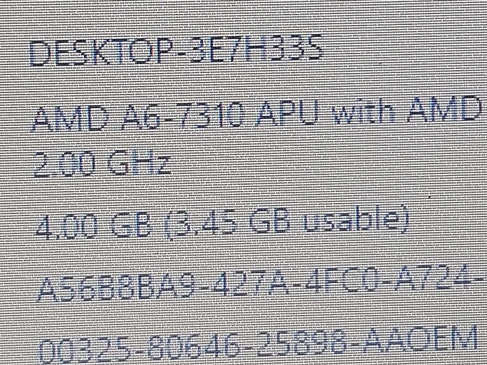 HP 15.6 inch Laptop, Model 15-ba079sa, AMD A6-7310 APU with AMD Radeon R4 Graphics, 2.0GHz, 4GB Ram, 1 Terrabyte HDD, Windows 10, Microsoft Edge, Chrome and VLC