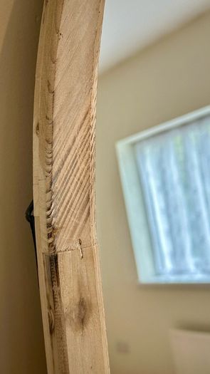Wooden Gothic Mirror 100cm