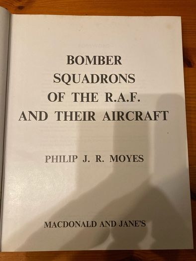 Military book:'Bomber Squadrons Of The R.A.F. And Their Aircraft'