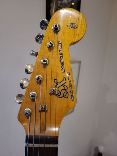 SX quilted sunburst electric guitar