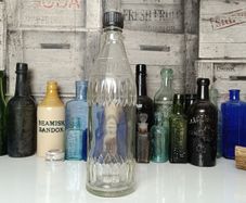 451 - Vintage R White Collectible Decorative Bottle