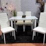 Glass Dining Table Set 4 chairs Free delivery Image 2