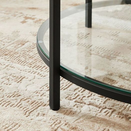 New marble look coffee table 2 shelves - FREE P&P