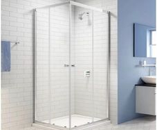 Merlyn easy corner shower door chrome see below