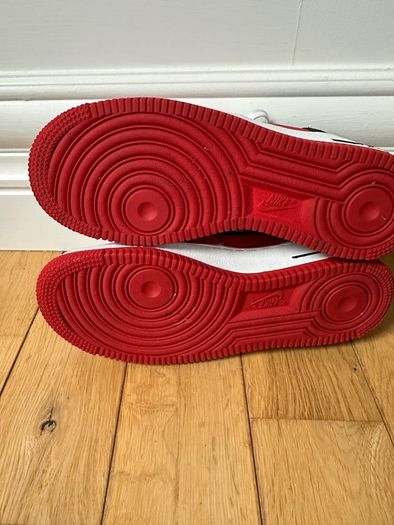 Red & Black Nike Air Force 1