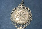 King George Gold Pendant