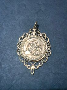 King George Gold Pendant