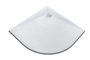 Bathroom Shower Tray Vexo White Quadrant 90X90