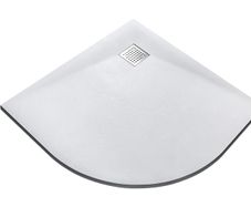 Bathroom Shower Tray Vexo White Quadrant 90X90