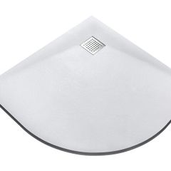 Bathroom Shower Tray Vexo White Quadrant 90X90