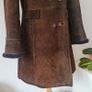 Vintage 1960s-70s Julian Vard chocolate brown sheepskin ladies coat Made in Ireland M L Image 10