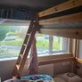 double Wooden high Bunk Bed Image 2