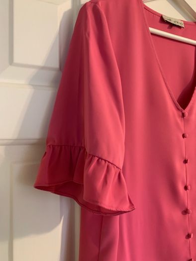 Rowan Avenue Pink Bell Sleeve Top