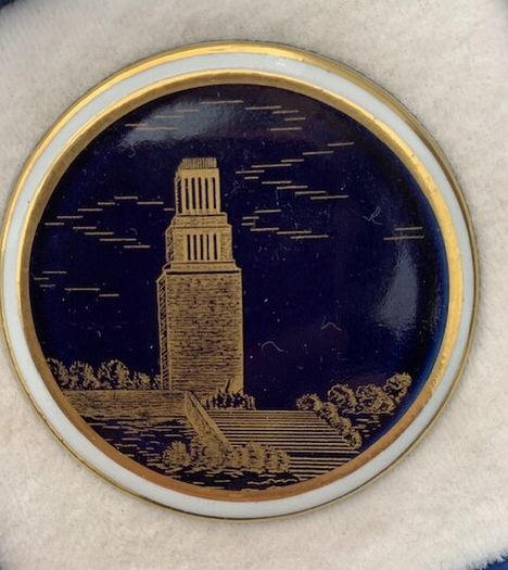 Vintage GDR Buchenwald Glockenturm Memorial Medallion in Box