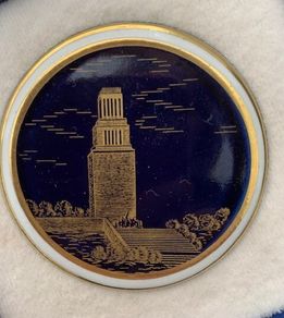 Vintage GDR Buchenwald Glockenturm Memorial Medallion in Box