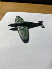 Spitfire plane vintage metal