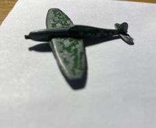 Spitfire plane vintage metal