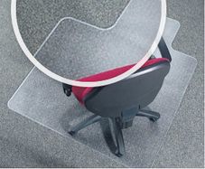 chair office Mat 1350x1150mm PVC (x2)