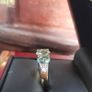 18 Ct Gold ring Natural Aquamarine 1.35 carat  and Diamond Image 4