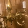 Vintage brass 5 light free postage Image 2