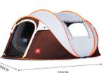 Kommot Super big size camping tent for 4-6 persons Instant Tent, 2/4/6 Person Pop Up Tent, Water Resistant Dome Tent, Easy Setup for Camping Hiking and Outdoor